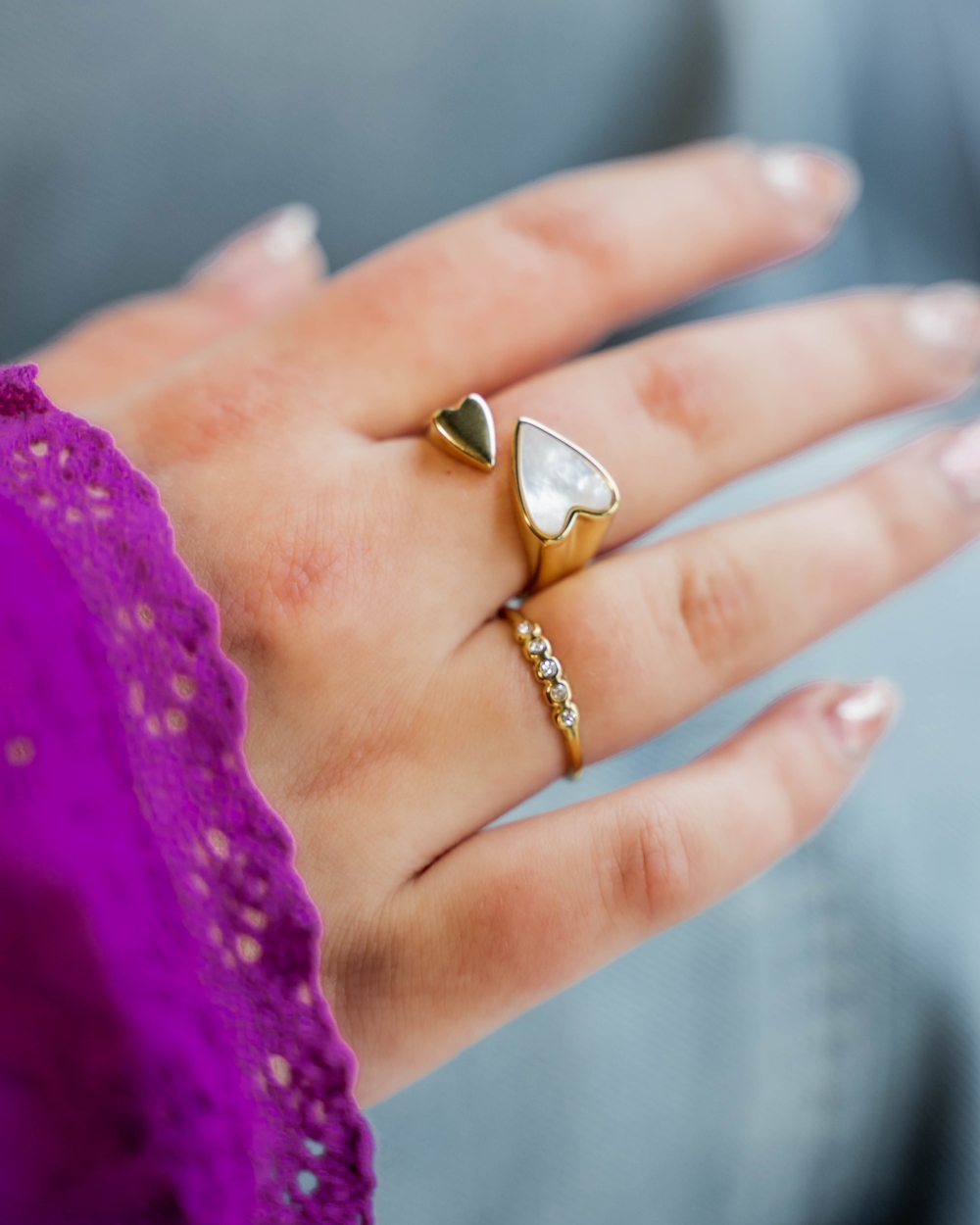 RING DUBBEL HART