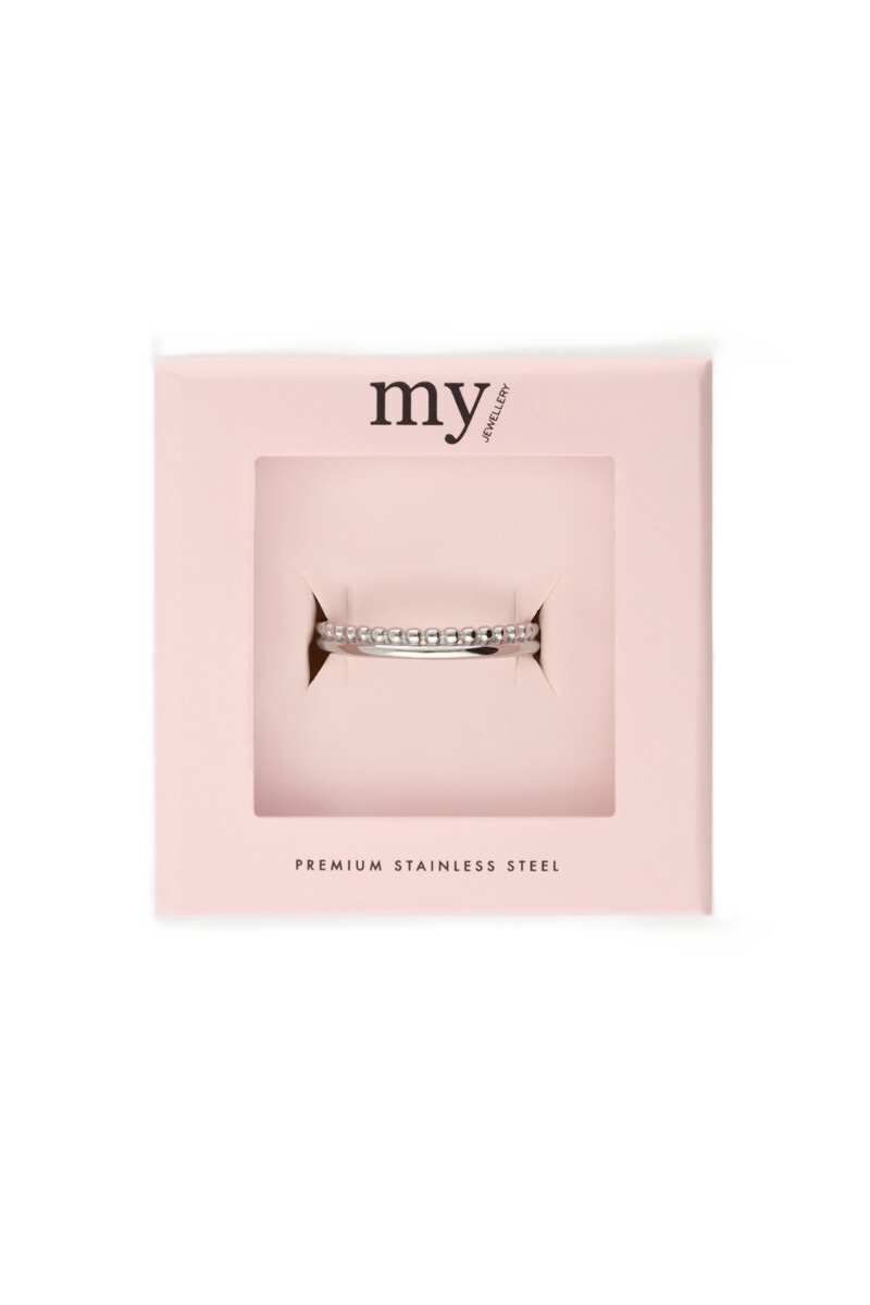 RING MET BOLLETJES GOUD
