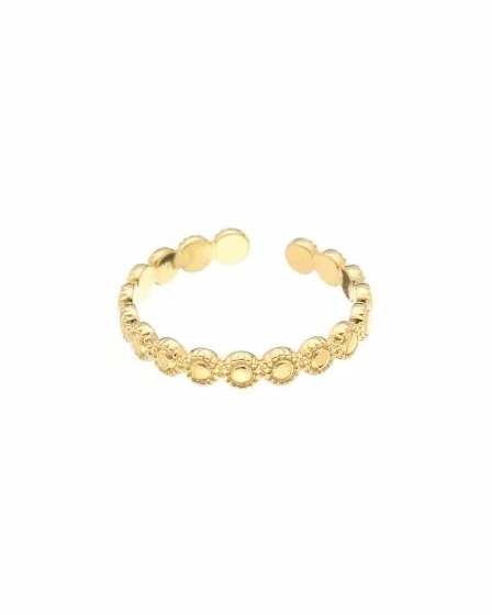 RING BASIC FLOWER GOUD