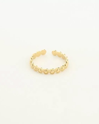 RING BASIC FLOWER GOUD