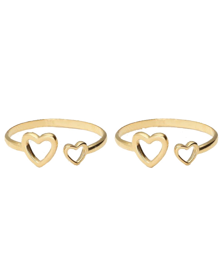SET RING HARTJES GOUD