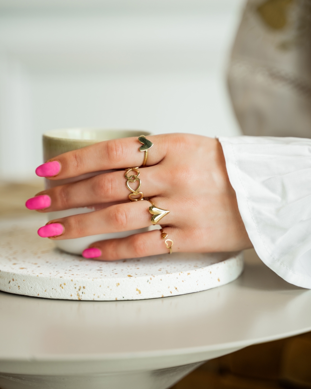 RING HART CONNECTED GOUD