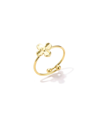 RING BLOEM GOUD