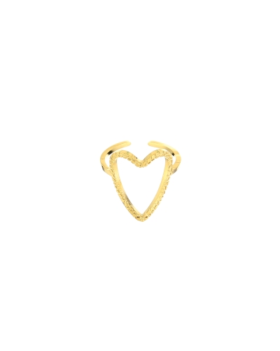 RING OPEN HART GOUD