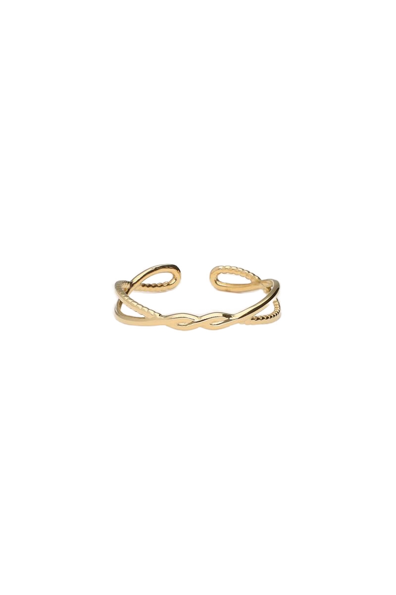 RING TWISTED GOUD