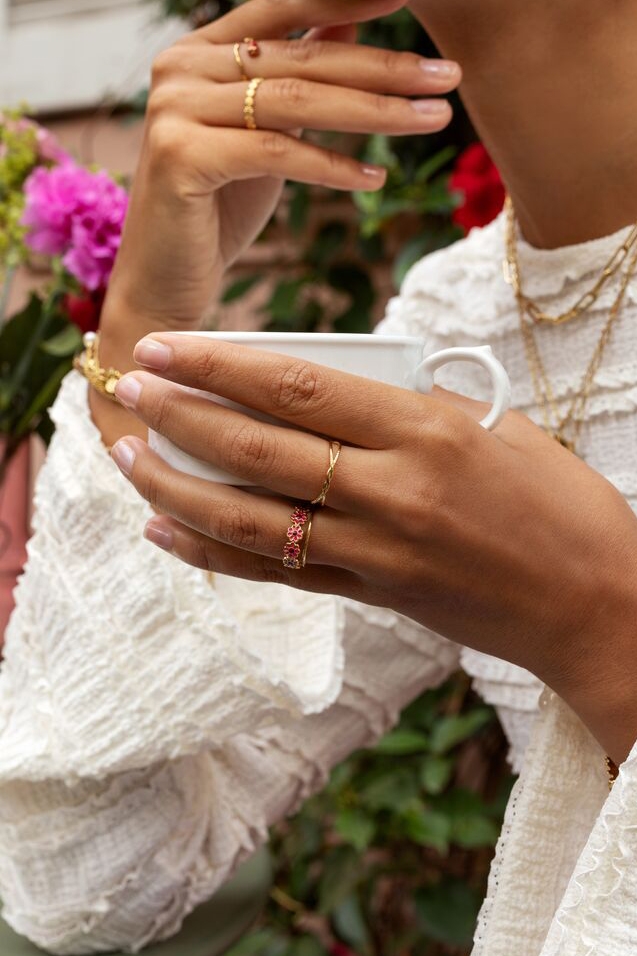 RING TWISTED GOUD