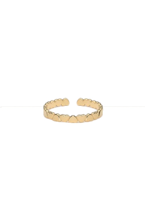 RING MET HARTJES GOUD