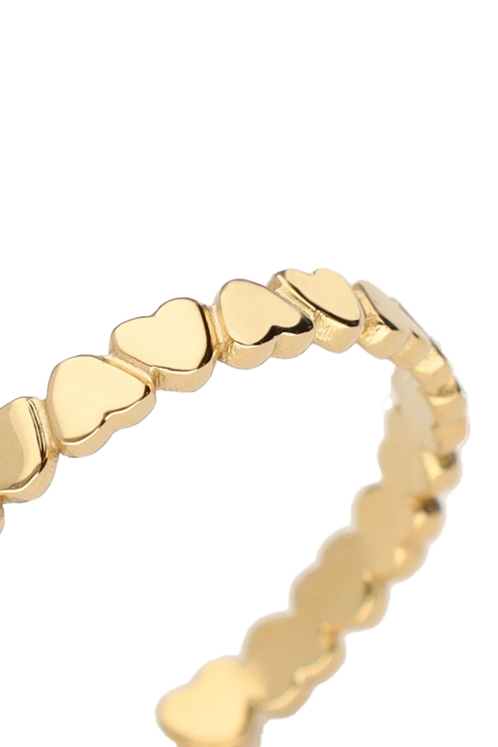 RING MET HARTJES GOUD