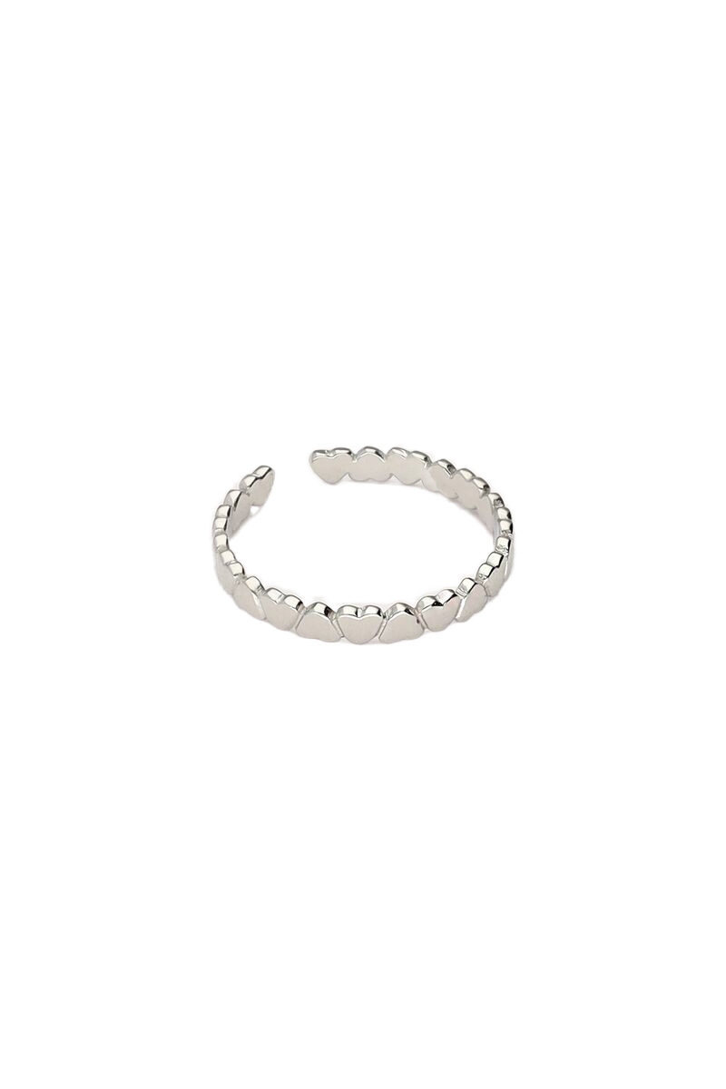 RING MET HARTJES ZILVER