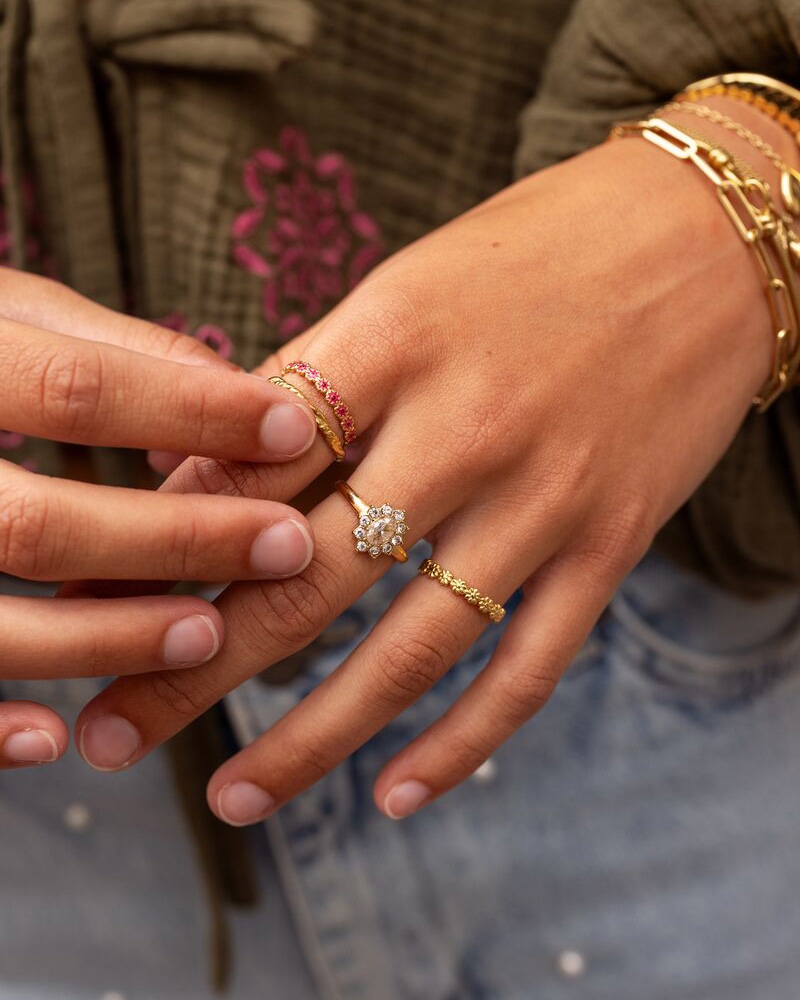 VINTAGE RING STRASS