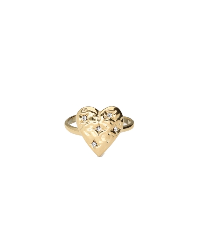 My Jewellery STARRY RING HART MET STRASS GOUD