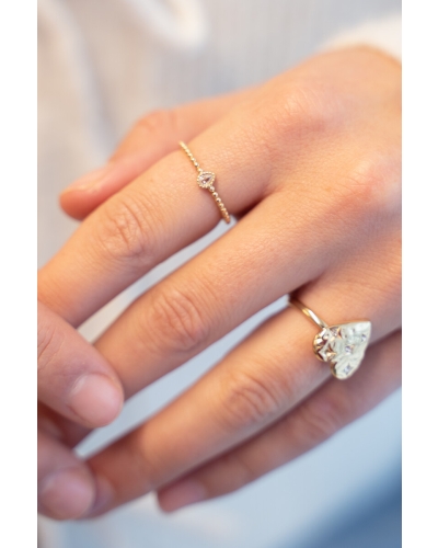 My Jewellery STARRY RING MET STRASS STEENTJE GOUD