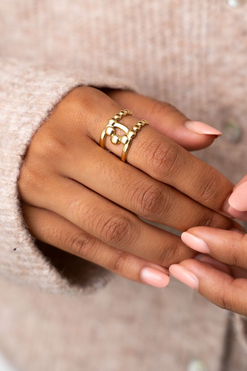 RING GEKRUIST GOUD