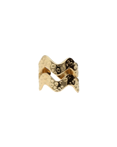 My Jewellery RING MET DUBBELE WAVE GOUD