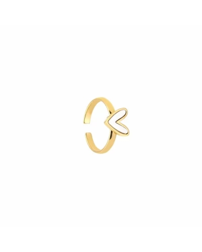 RING PARELMOER HARTJE GOUD