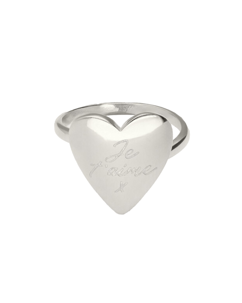 RING JE T'AIME ZILVER