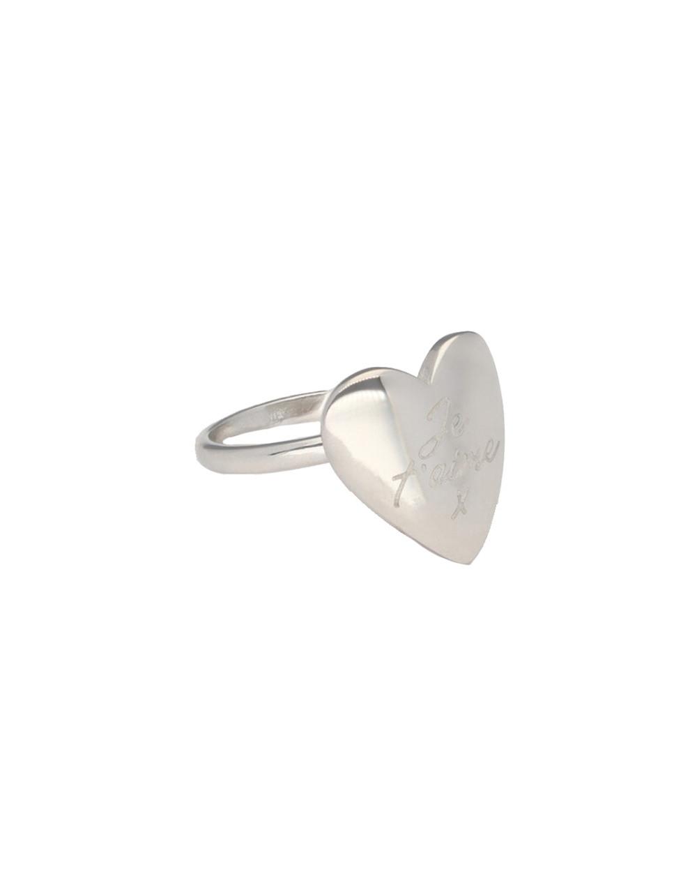 RING JE T'AIME ZILVER