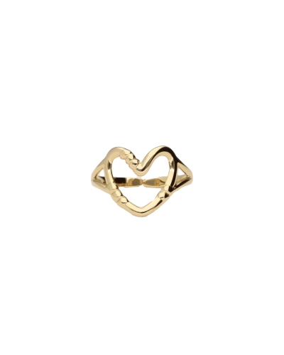 My Jewellery STATEMENT RING MET OPEN HART GOUD