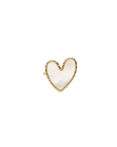 RING PARELMOER HARTJE GOUD