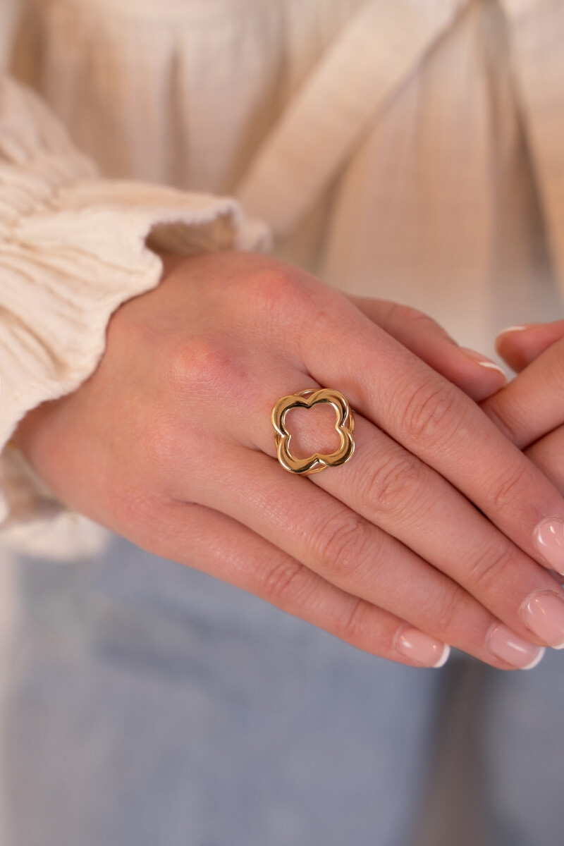 RING KLAVER GROOT GOUD