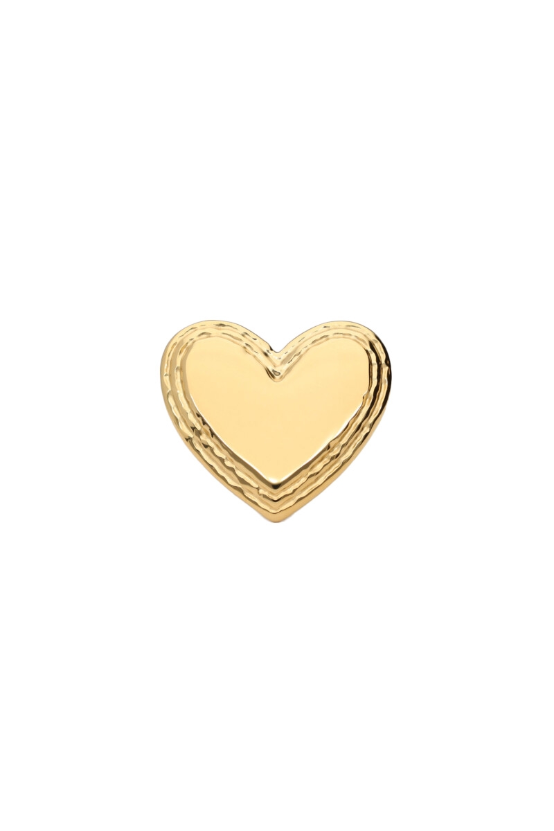 RING MET GROOT HART GOUD