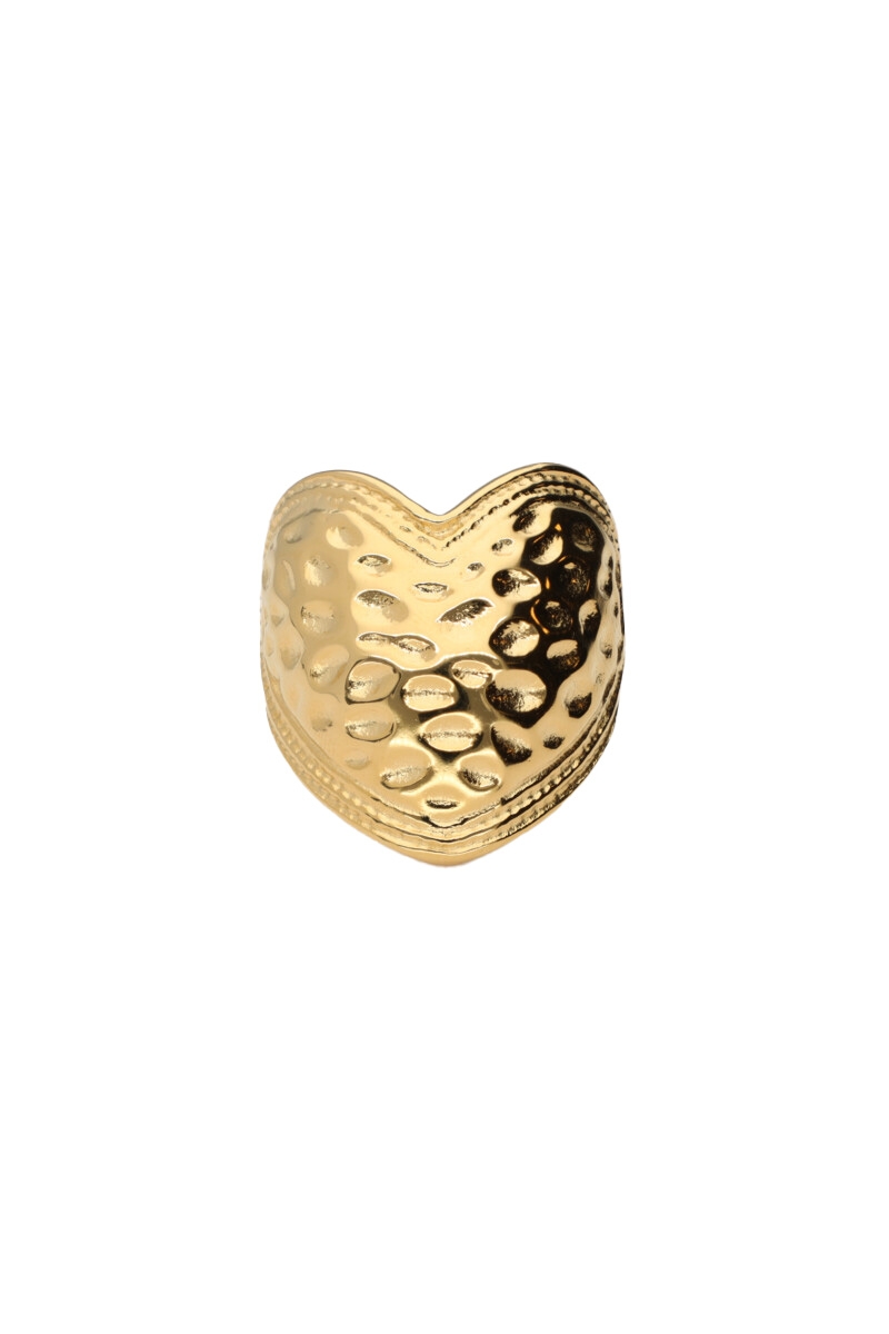 STATEMENT RING MET HART GOUD