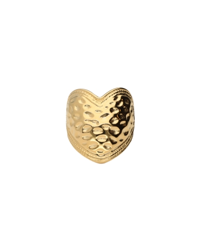 STATEMENT RING MET HART GOUD