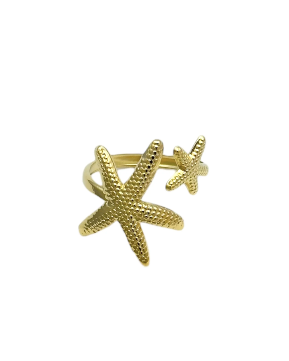 DUBBEL ZEESTER RING GOUD