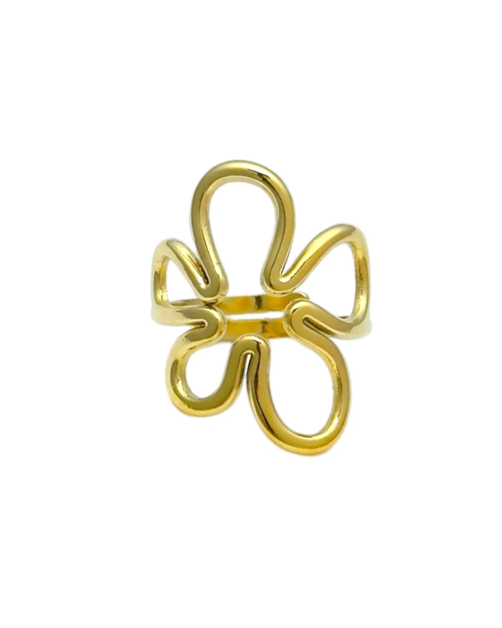 OPEN FLOWER RING GOUD