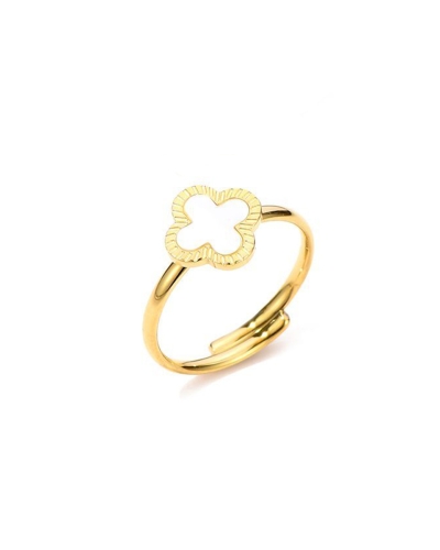 Gossip RING PARELMOER KLAVERTJE GOUD