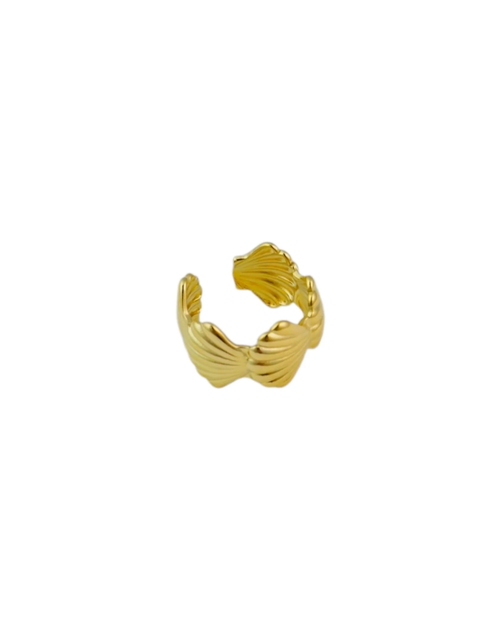 RING SCHELP ALLOVER GOUD