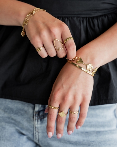 Gossip RING OPEN HART STATEMENT - VERSTELBAAR