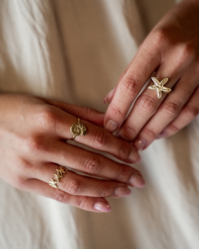 Gossip VERSTELBARE RING ZEESTER GOUD