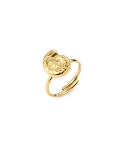 VERSTELBARE OCEAN RING GOUD