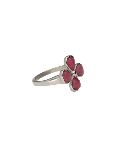 My Jewellery Ring clover pink agate MJ13745