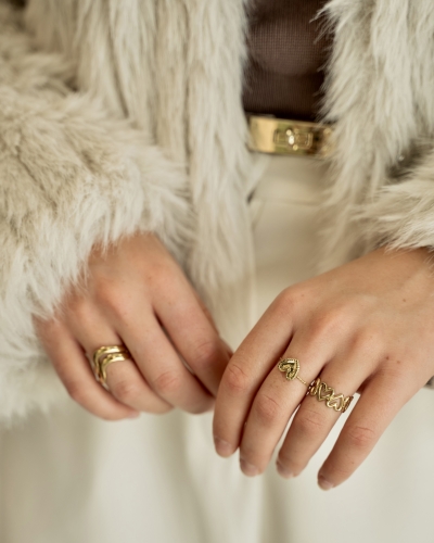 TWISTED LOVE RING VERSTELBAAR