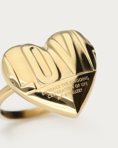 BOLD RING MET LOVE HART