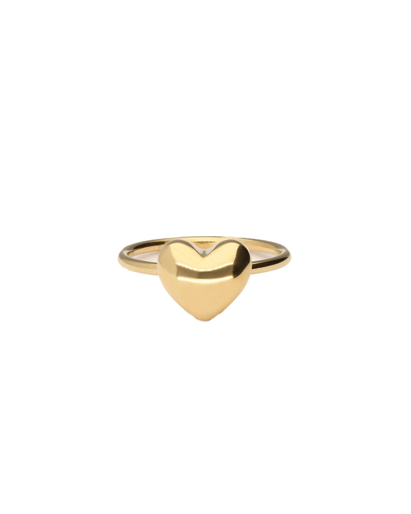 RING CHUBBY HEART SMALL GOUD