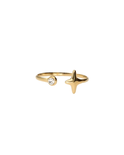 My Jewellery RING MET POOLSTER EN STRASS