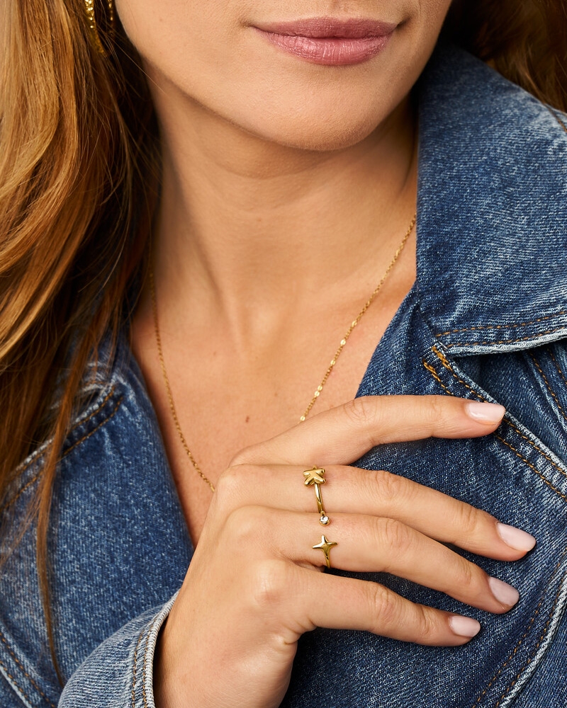 RING MET POOLSTER EN STRASS