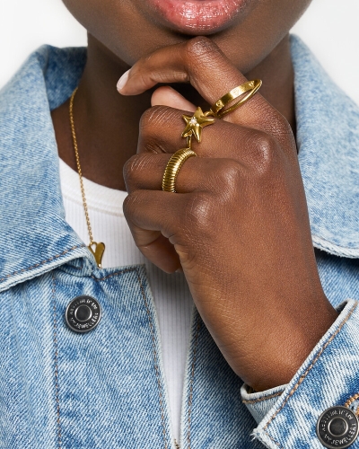 My Jewellery RING MET STER EN IMITATIEPAREL