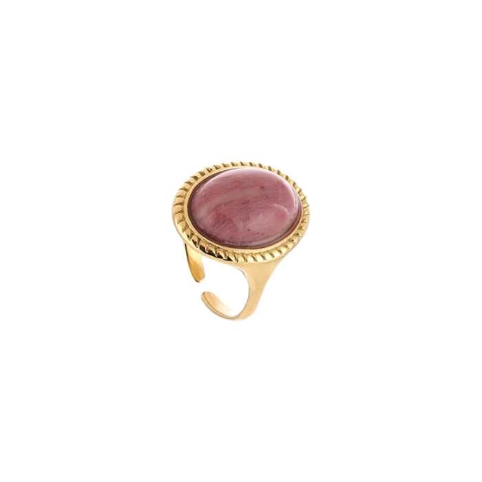 STATEMENT RING MET STEEN RHODOCHROSIET
