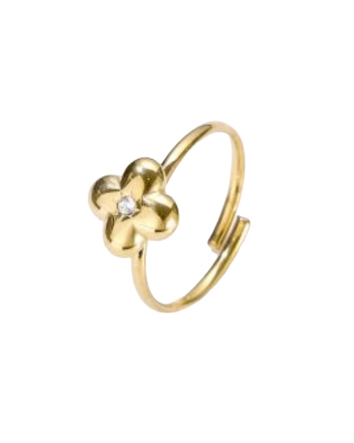 RING BLOEM EN STEENTJE