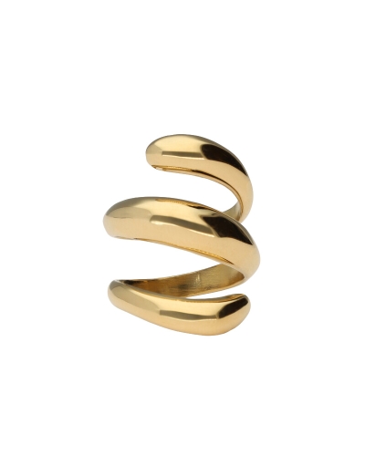 My Jewellery BOLD STATEMENT RING SPIRAAL GOUD