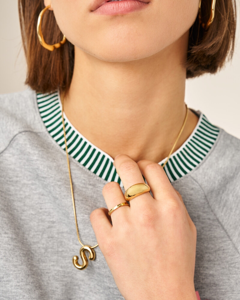 BOLD BASIC STATEMENT RING GOUD