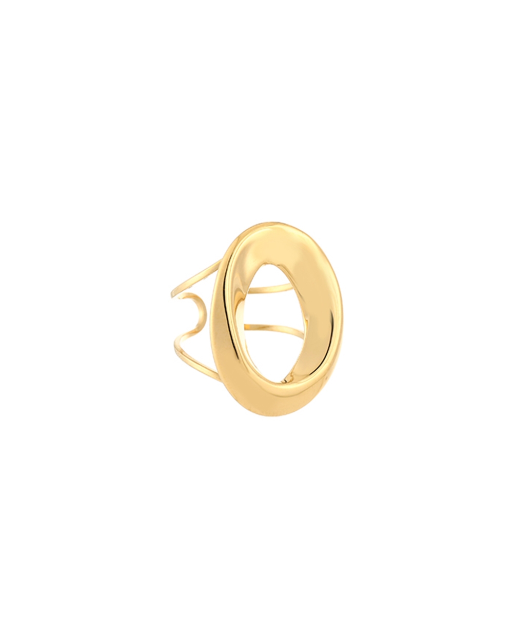 RING OVAAL SMALL GOUD