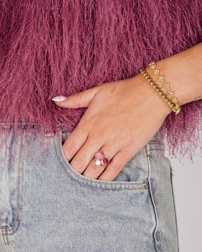 Gossip the Label JZ-1050 DRIE STENEN RING