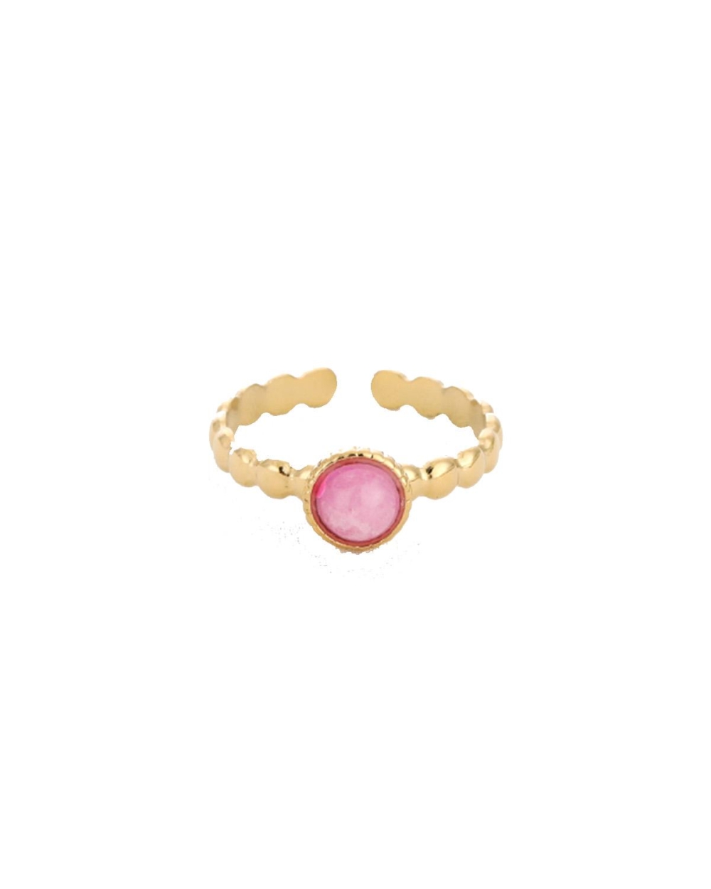 Gossip RING MET STEEN VERSTELBAAR Roze