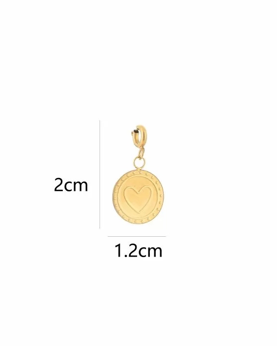 BEDEL MUNT MET HART GOUD