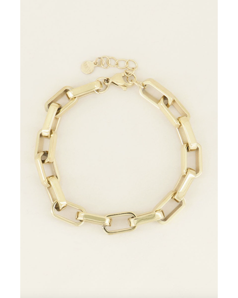 GROVE SCHAKELARMBAND19+3CM